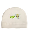 Cute Tequila Shot and Lime Wedge Adult Fleece Beanie Cap Hat by TooLoud-Beanie-TooLoud-White-One-Size-Fits-Most-Davson Sales