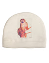 Monkey in Tree Watercolor Adult Fleece Beanie Cap Hat-Beanie-TooLoud-White-One-Size-Fits-Most-Davson Sales