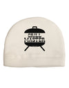 Grill Master Grill Design Child Fleece Beanie Cap Hat-Beanie-TooLoud-White-One-Size-Fits-Most-Davson Sales