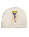 Jellyfish Outlined in Purple Watercolor Child Fleece Beanie Cap Hat-Beanie-TooLoud-White-One-Size-Fits-Most-Davson Sales