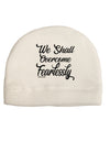 We shall Overcome Fearlessly Child Fleece Beanie Cap Hat-Beanie-TooLoud-White-One-Size-Fits-Most-Davson Sales