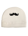 Big Black Mustache Adult Fleece Beanie Cap Hat-Beanie-TooLoud-White-One-Size-Fits-Most-Davson Sales