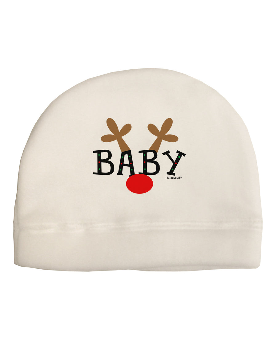 Matching Family Christmas Design - Reindeer - Baby Adult Fleece Beanie Cap Hat by TooLoud-Beanie-TooLoud-White-One-Size-Fits-Most-Davson Sales