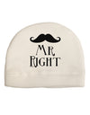 '- Mr Right Adult Fleece Beanie Cap Hat-Beanie-TooLoud-White-One-Size-Fits-Most-Davson Sales