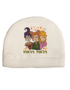 Hocus Pocus Witches Adult Fleece Beanie Cap Hat-Beanie-TooLoud-White-One-Size-Fits-Most-Davson Sales