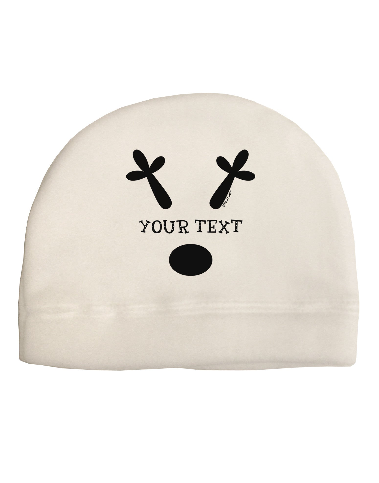 Personalized Matching Reindeer Family Design - Your Text Adult Fleece Beanie Cap Hat-Beanie-TooLoud-White-One-Size-Fits-Most-Davson Sales