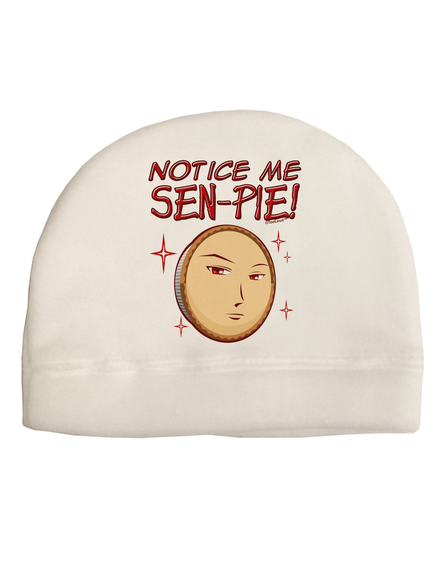 Notice Me Sen-pie Adult Fleece Beanie Cap Hat-Beanie-TooLoud-White-One-Size-Fits-Most-Davson Sales