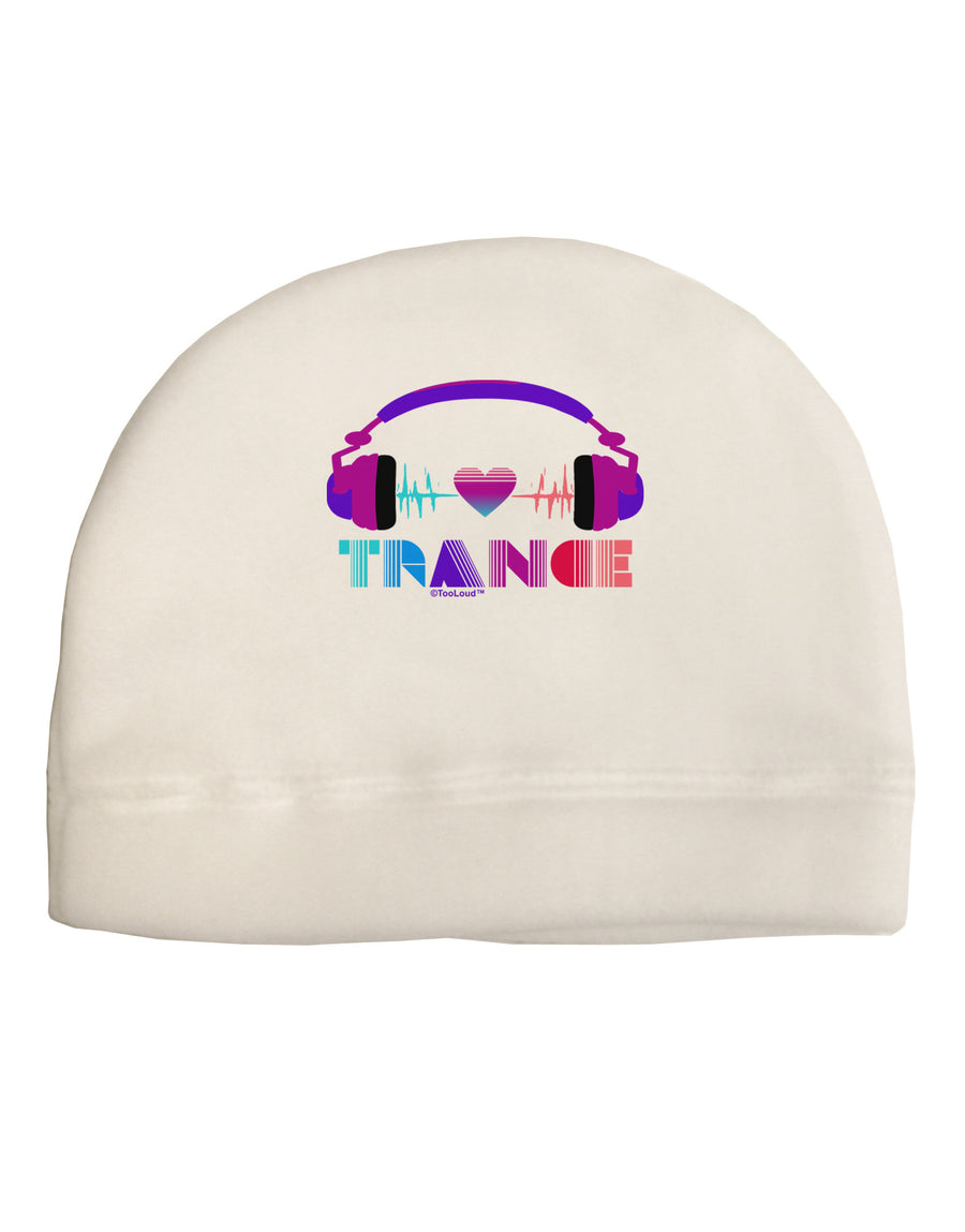 Heart Trance Adult Fleece Beanie Cap Hat-Beanie-TooLoud-White-One-Size-Fits-Most-Davson Sales