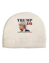 Trump - Hell Toupee Adult Fleece Beanie Cap Hat-Beanie-TooLoud-White-One-Size-Fits-Most-Davson Sales