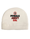 Distressed Pitbulls Aren't Evil Adult Fleece Beanie Cap Hat-Beanie-TooLoud-White-One-Size-Fits-Most-Davson Sales