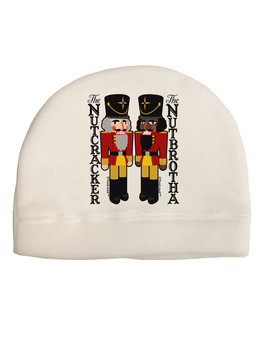 The Nutcracker and Nutbrotha Adult Fleece Beanie Cap Hat by-Beanie-TooLoud-White-One-Size-Fits-Most-Davson Sales