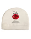 Birthstone Ruby Adult Fleece Beanie Cap Hat-Beanie-TooLoud-White-One-Size-Fits-Most-Davson Sales