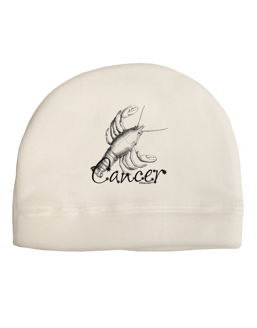 Cancer Illustration Adult Fleece Beanie Cap Hat-Beanie-TooLoud-White-One-Size-Fits-Most-Davson Sales