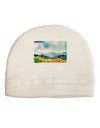 Colorado Mountain Scene Adult Fleece Beanie Cap Hat-Beanie-TooLoud-White-One-Size-Fits-Most-Davson Sales