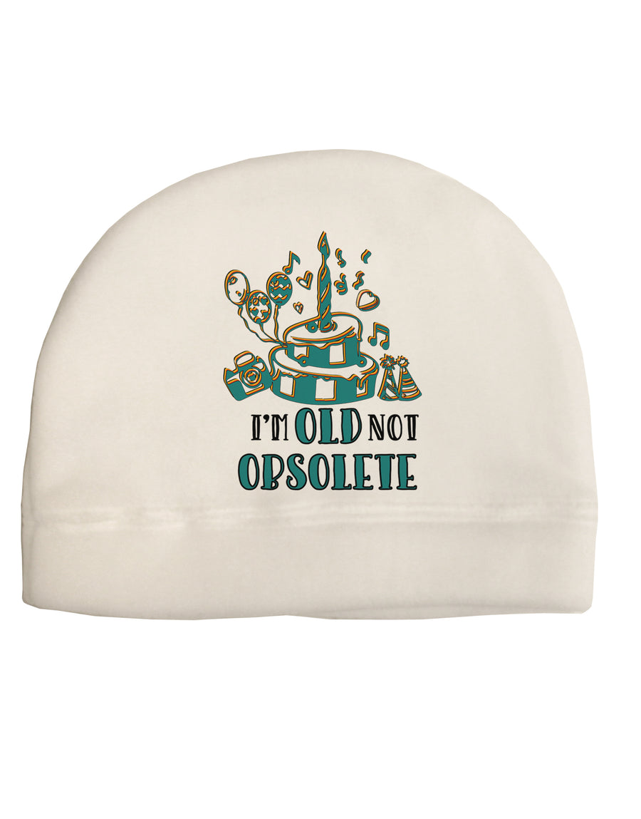 Im Old Not Obsolete Adult Fleece Beanie Cap Hat-Beanie-TooLoud-White-One-Size-Fits-Most-Davson Sales