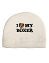 I Heart My Boxer Child Fleece Beanie Cap Hat by TooLoud-Beanie-TooLoud-White-One-Size-Fits-Most-Davson Sales