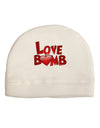 Love Bomb Text Adult Fleece Beanie Cap Hat-Beanie-TooLoud-White-One-Size-Fits-Most-Davson Sales