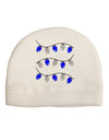 Hanukkah Lights Blue and Silver Adult Fleece Beanie Cap Hat-Beanie-TooLoud-White-One-Size-Fits-Most-Davson Sales