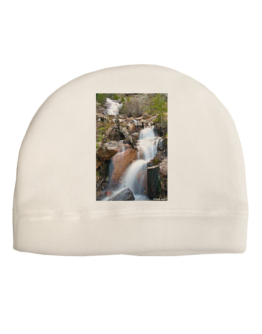 Colorado Waterfall Scene Child Fleece Beanie Cap Hat-Beanie-TooLoud-White-One-Size-Fits-Most-Davson Sales