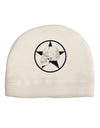 White Skull With Star Child Fleece Beanie Cap Hat by TooLoud-Beanie-TooLoud-White-One-Size-Fits-Most-Davson Sales