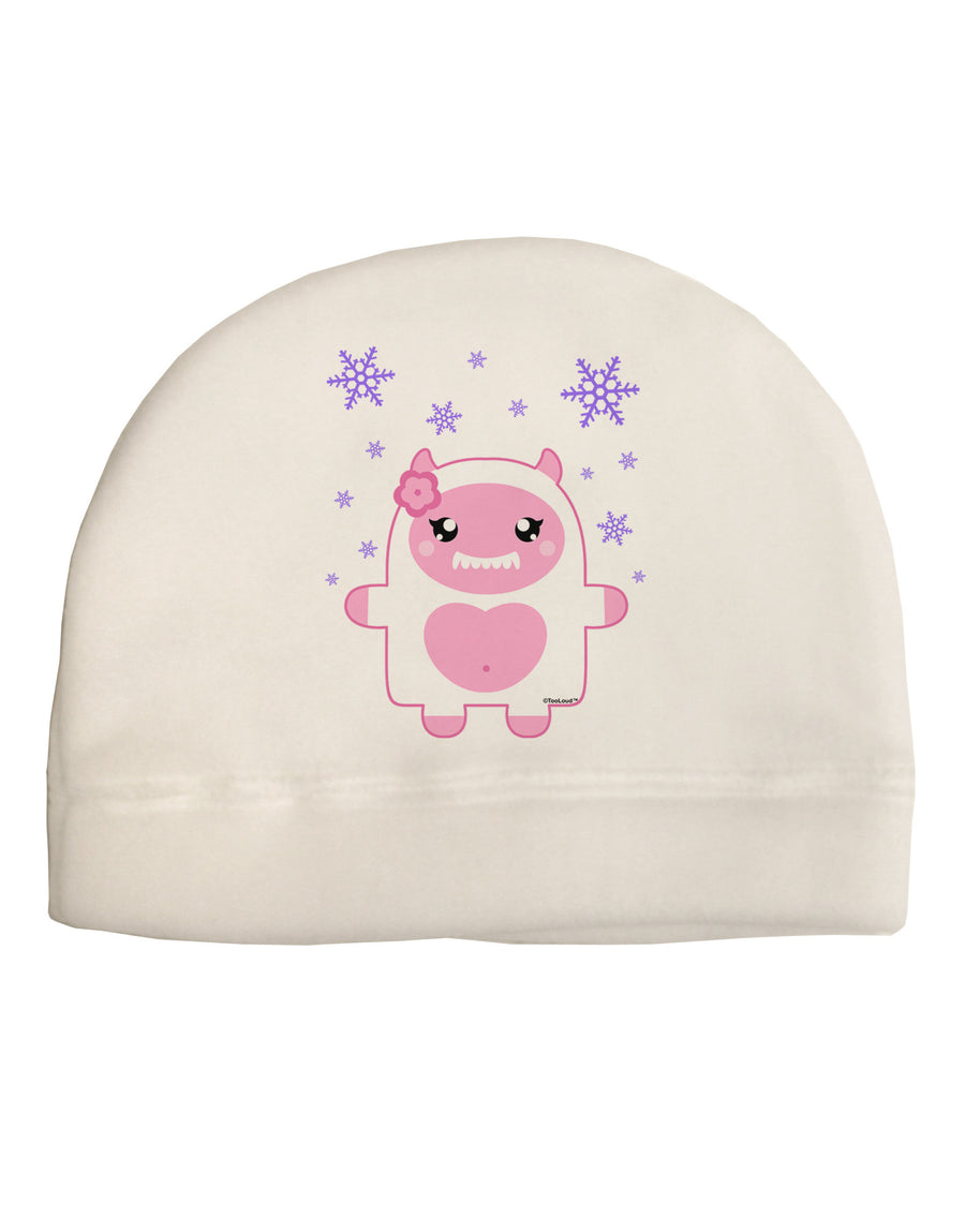 Cute Abominable Snowman Girl Yeti - Christmas Child Fleece Beanie Cap Hat-Beanie-TooLoud-White-One-Size-Fits-Most-Davson Sales