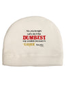 No Your Right Lets Do it the Dumbest Way Child Fleece Beanie Cap Hat by TooLoud-Beanie-TooLoud-White-One-Size-Fits-Most-Davson Sales