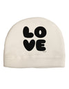 LOVE Text Child Fleece Beanie Cap Hat by TooLoud-Beanie-TooLoud-White-One-Size-Fits-Most-Davson Sales