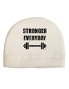 Stronger Everyday Gym Workout Child Fleece Beanie Cap Hat-Beanie-TooLoud-White-One-Size-Fits-Most-Davson Sales