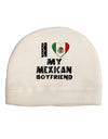 I Heart My Mexican Boyfriend Child Fleece Beanie Cap Hat by TooLoud