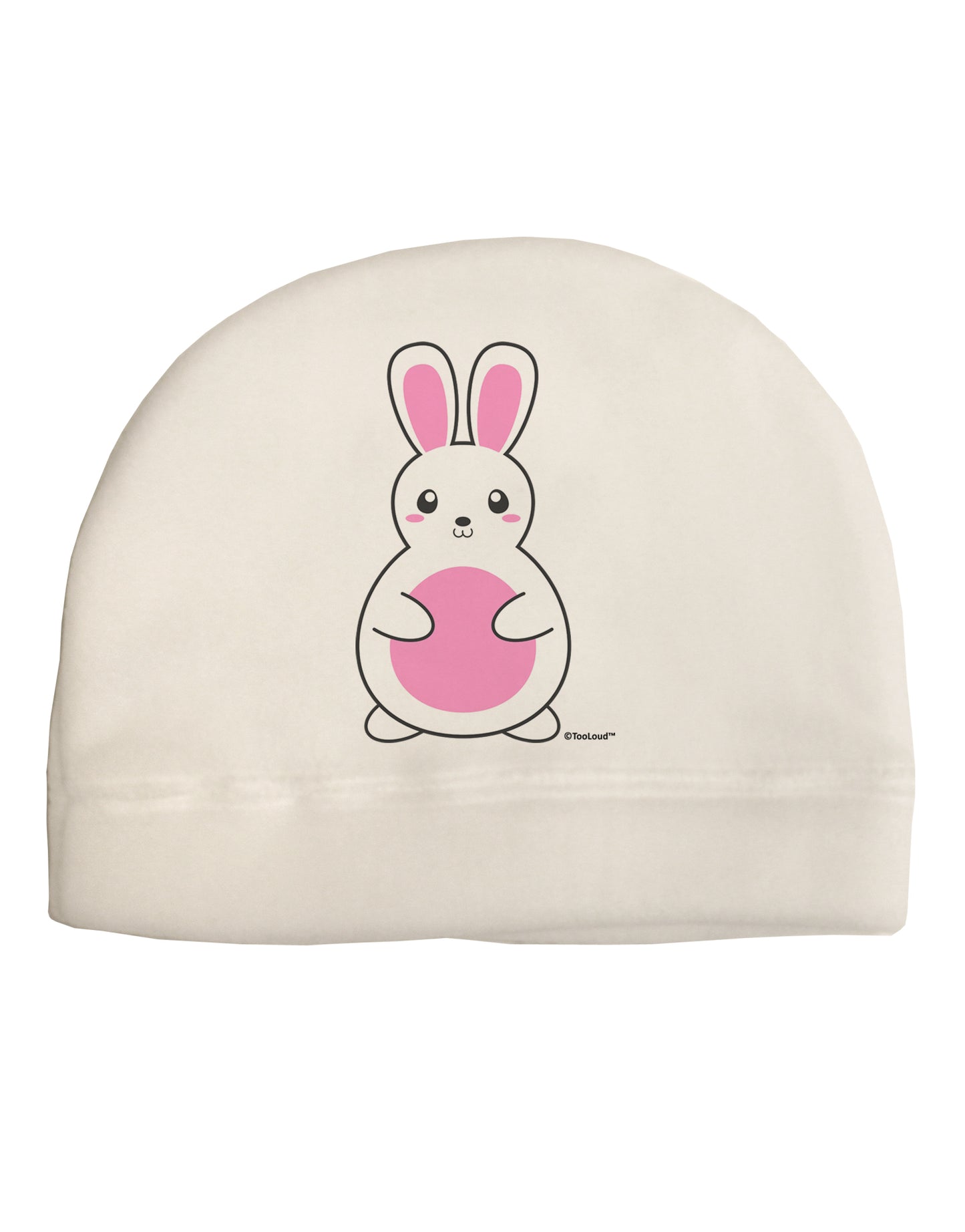 Cute Easter Bunny - Pink Adult Fleece Beanie Cap Hat by TooLoud-Beanie-TooLoud-White-One-Size-Fits-Most-Davson Sales