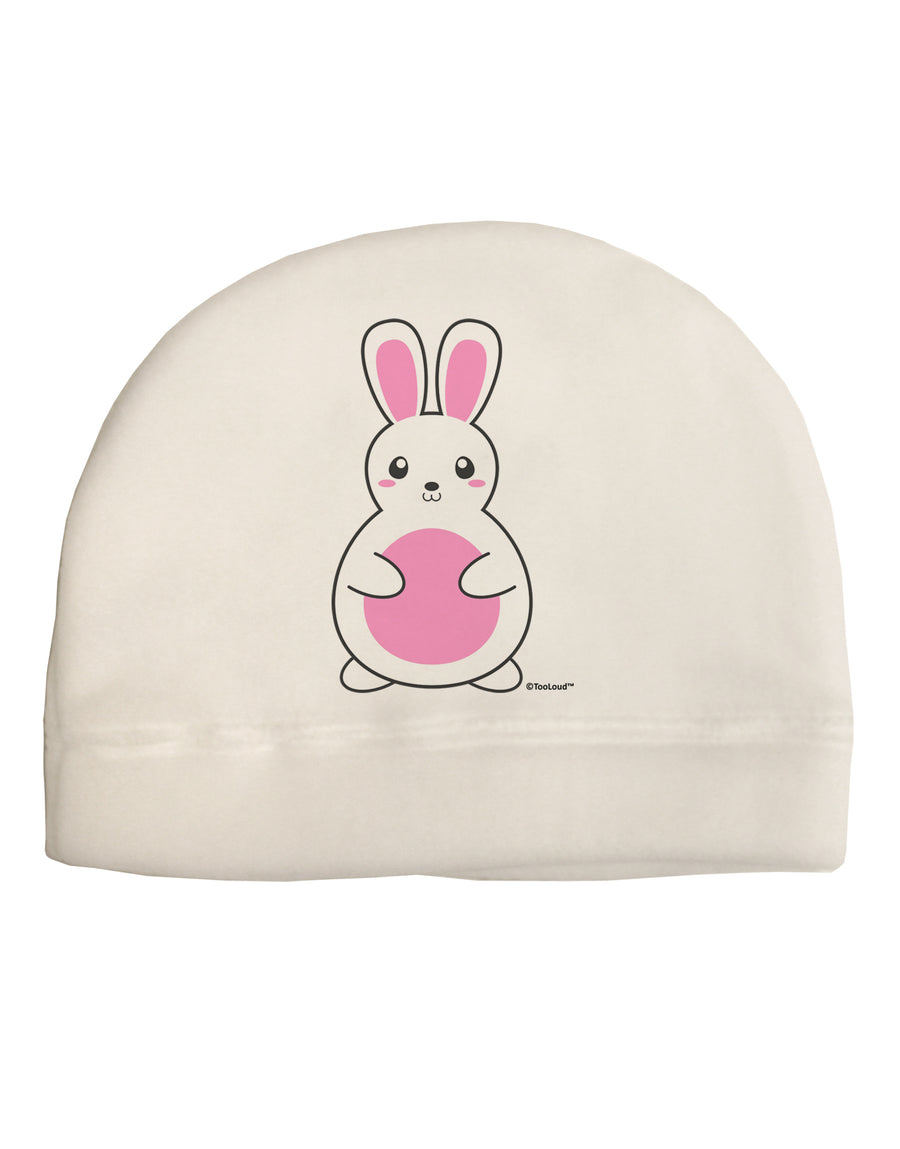 Cute Easter Bunny - Pink Adult Fleece Beanie Cap Hat by TooLoud-Beanie-TooLoud-White-One-Size-Fits-Most-Davson Sales