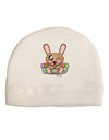 Cute Bunny with Eggs Child Fleece Beanie Cap Hat-Beanie-TooLoud-White-One-Size-Fits-Most-Davson Sales