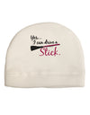 Drive Stick Pink Adult Fleece Beanie Cap Hat-Beanie-TooLoud-White-One-Size-Fits-Most-Davson Sales