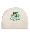 Erin Go Bragh Ireland Forever Adult Fleece Beanie Cap Hat-Beanie-TooLoud-White-One-Size-Fits-Most-Davson Sales