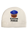 Cream Filled Blue Cupcake Design Child Fleece Beanie Cap Hat by TooLoud-Beanie-TooLoud-White-One-Size-Fits-Most-Davson Sales