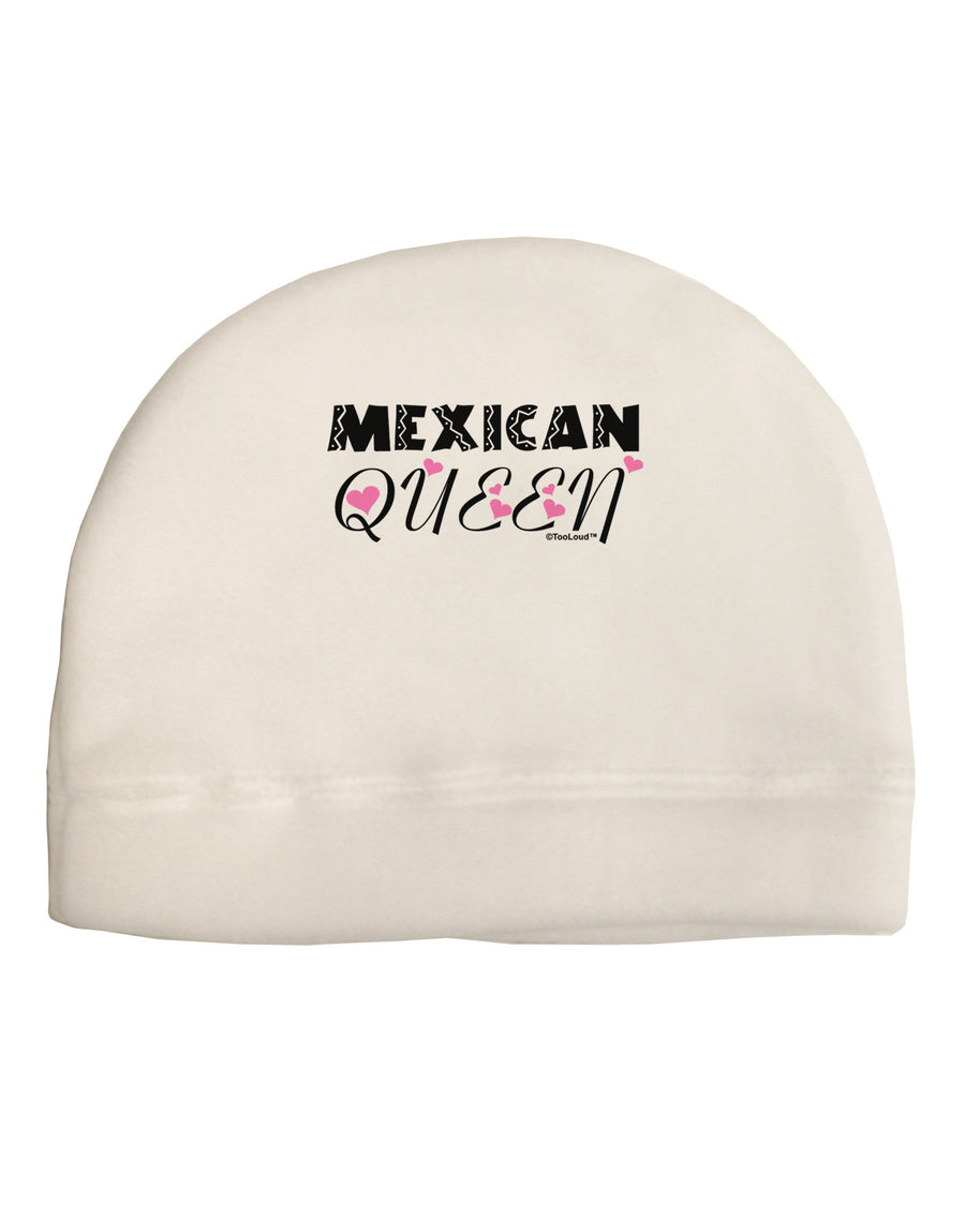 Mexican Queen - Cinco de Mayo Child Fleece Beanie Cap Hat-Beanie-TooLoud-White-One-Size-Fits-Most-Davson Sales