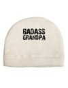 Badass Grandpa Adult Fleece Beanie Cap Hat by TooLoud-Beanie-TooLoud-White-One-Size-Fits-Most-Davson Sales