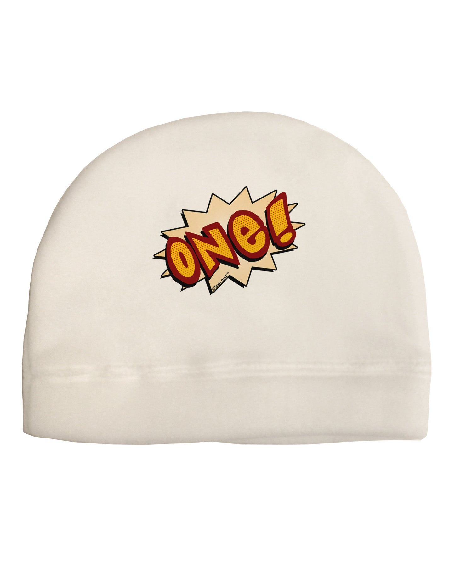 Onomatopoeia One Birthday Adult Fleece Beanie Cap Hat-Beanie-TooLoud-White-One-Size-Fits-Most-Davson Sales