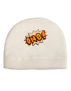 Onomatopoeia One Birthday Adult Fleece Beanie Cap Hat-Beanie-TooLoud-White-One-Size-Fits-Most-Davson Sales