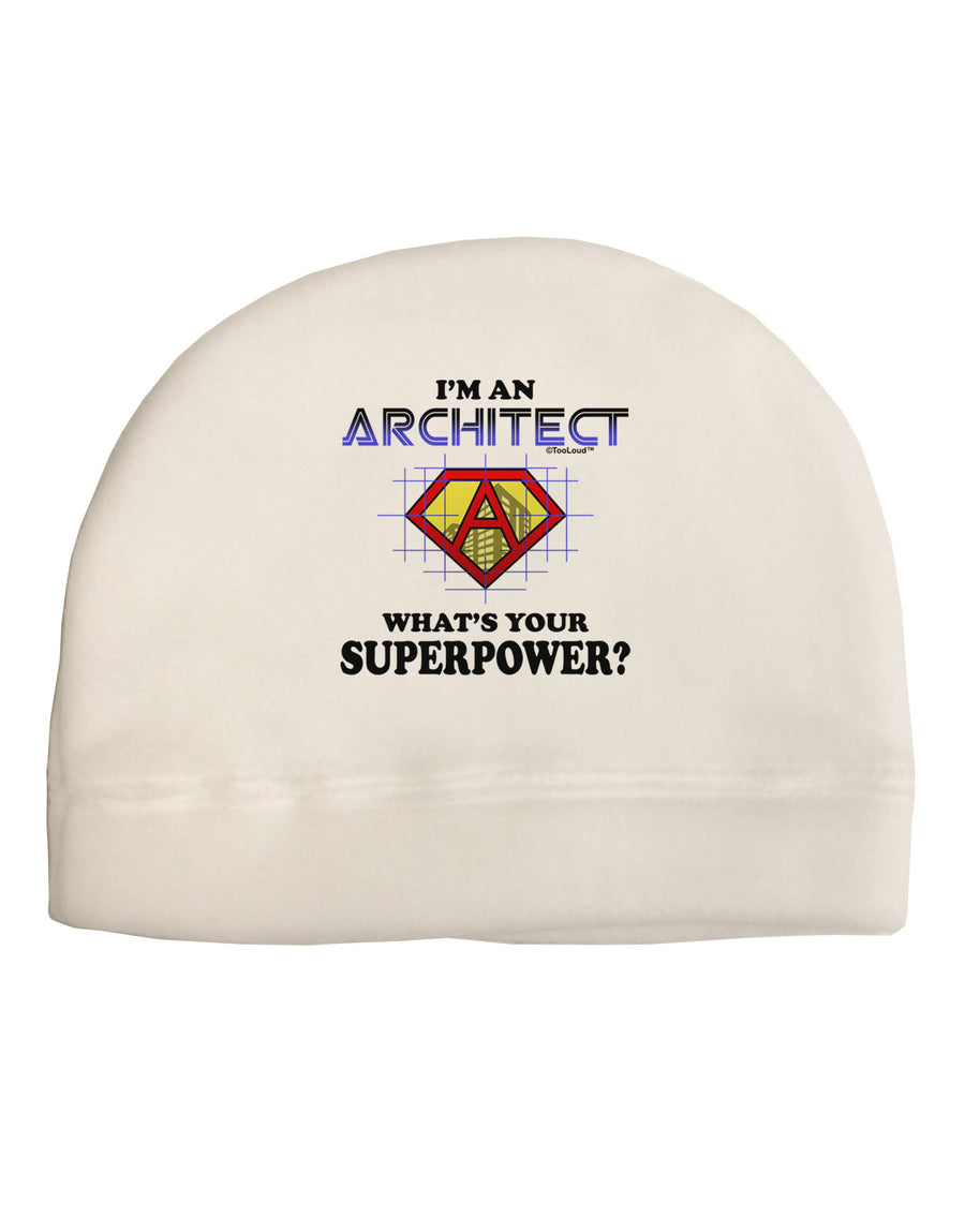 Architect - Superpower Adult Fleece Beanie Cap Hat-Beanie-TooLoud-White-One-Size-Fits-Most-Davson Sales