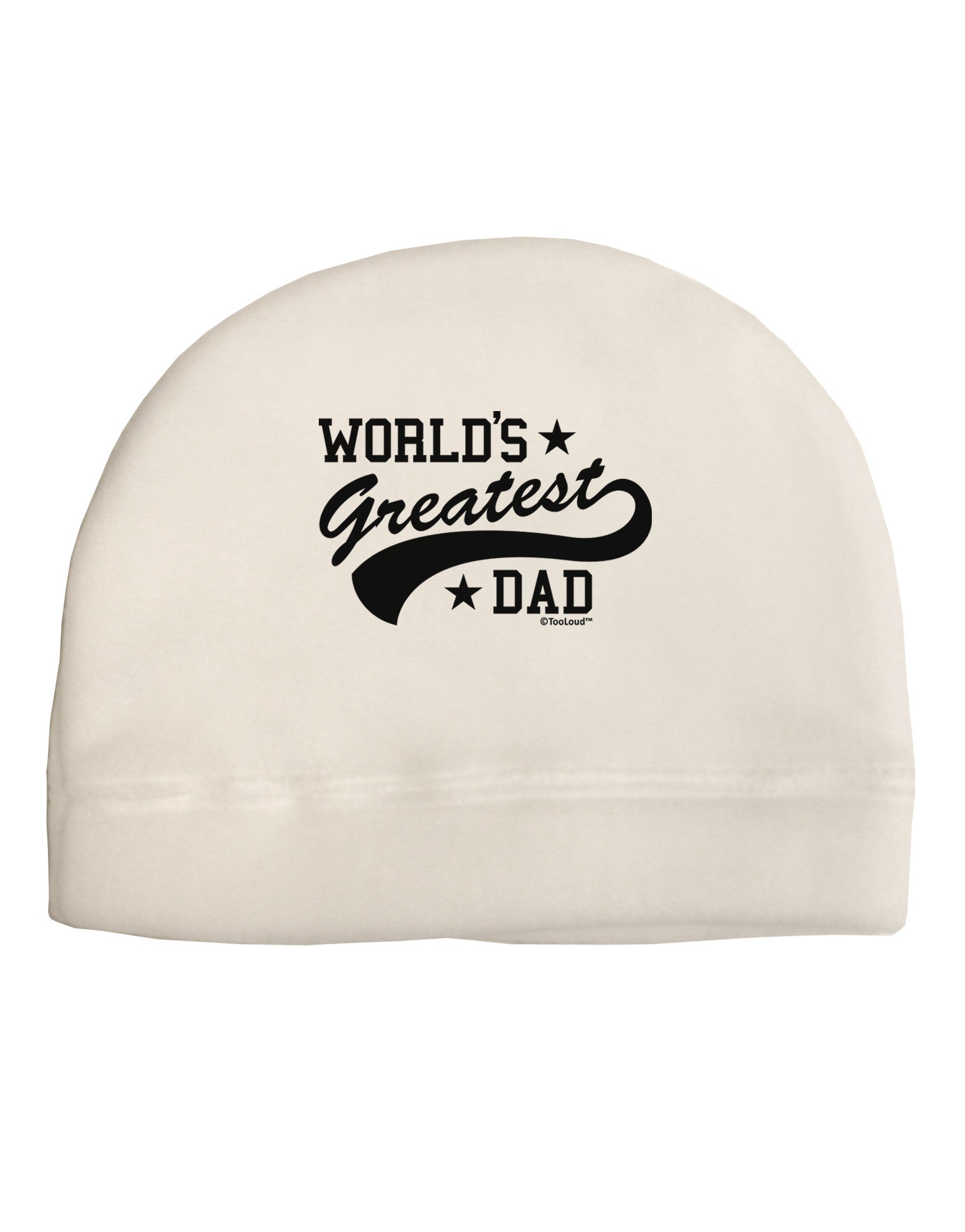 World's Greatest Dad - Sport Style Adult Fleece Beanie Cap Hat by TooLoud-Beanie-TooLoud-White-One-Size-Fits-Most-Davson Sales