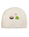 Cute Sushi and Wasabi Love Child Fleece Beanie Cap Hat by TooLoud-Beanie-TooLoud-White-One-Size-Fits-Most-Davson Sales