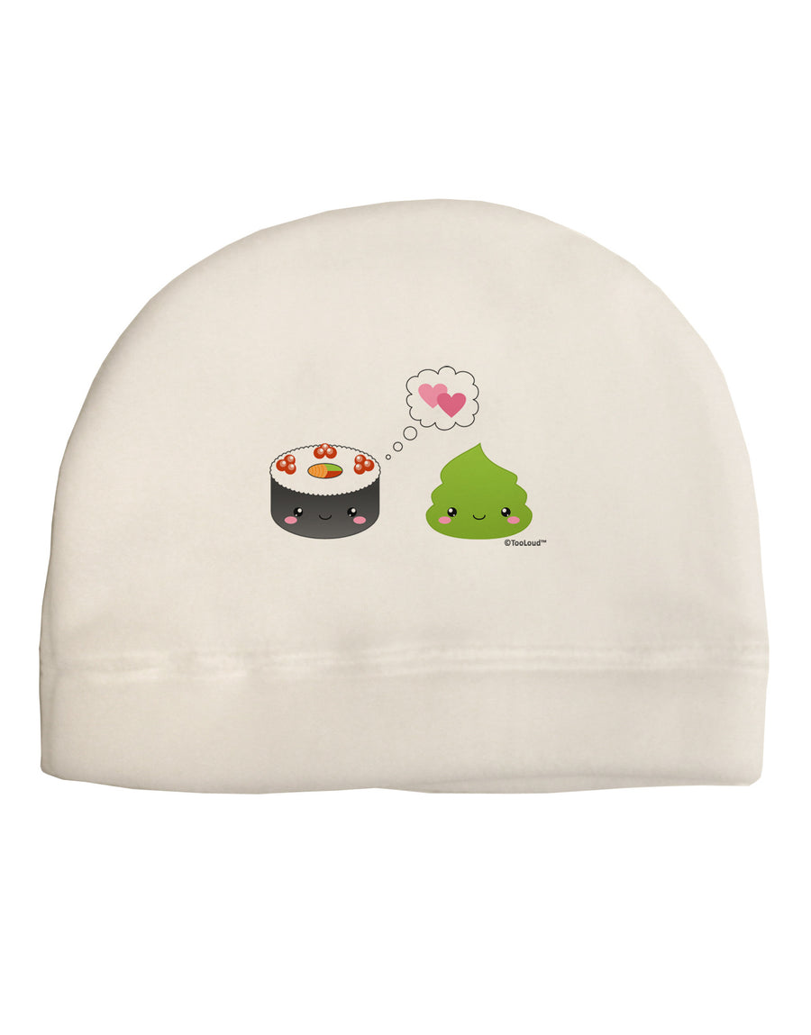 Cute Sushi and Wasabi Love Child Fleece Beanie Cap Hat by TooLoud-Beanie-TooLoud-White-One-Size-Fits-Most-Davson Sales