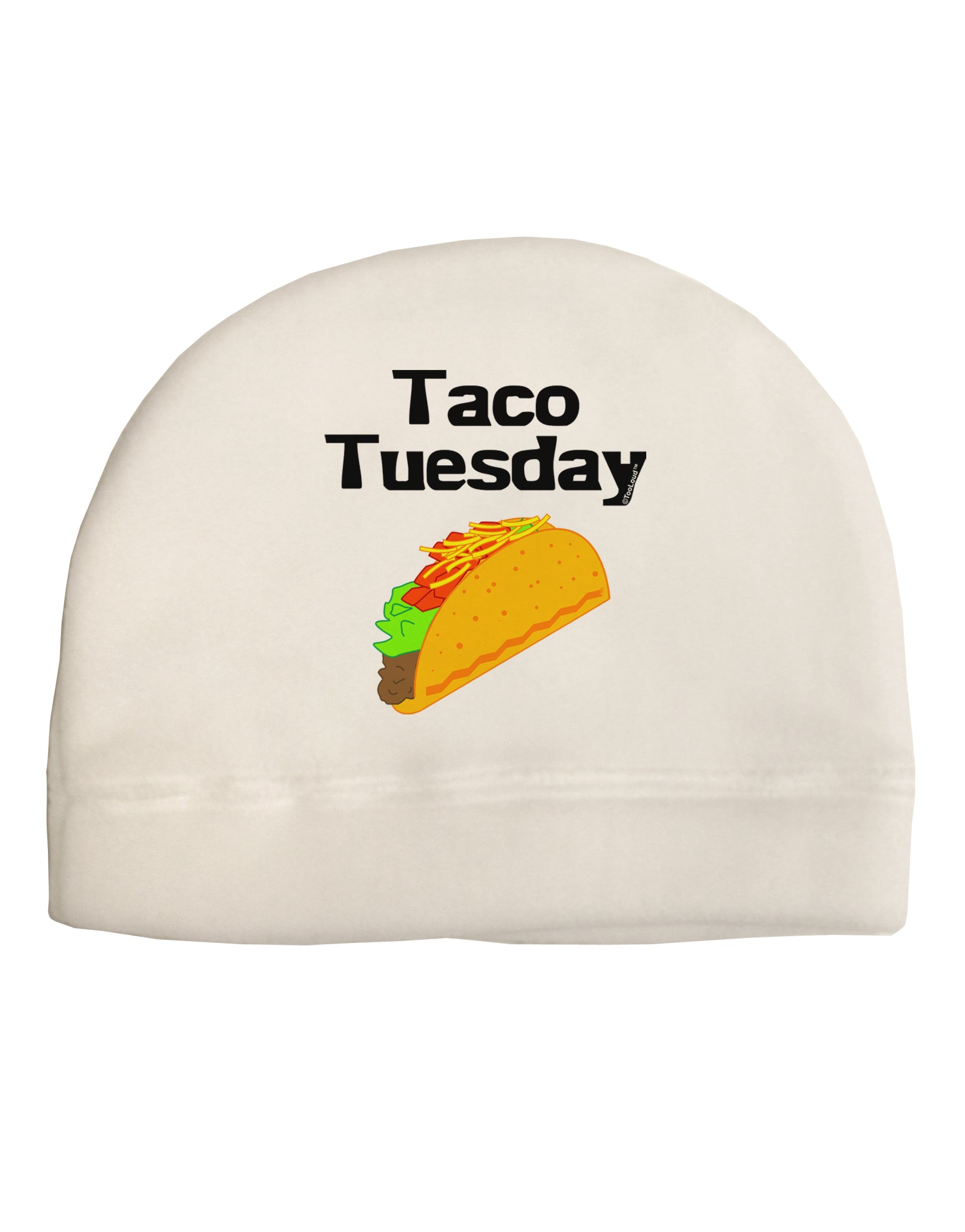 Taco Tuesday Design Adult Fleece Beanie Cap Hat by TooLoud-Beanie-TooLoud-White-One-Size-Fits-Most-Davson Sales