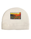 Colorado Sunset Watercolor Child Fleece Beanie Cap Hat-Beanie-TooLoud-White-One-Size-Fits-Most-Davson Sales