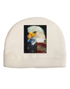 Patriotic Bald Eagle - American Flag Adult Fleece Beanie Cap Hat by TooLoud-Beanie-TooLoud-White-One-Size-Fits-Most-Davson Sales