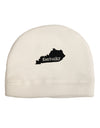 Kentucky - United States Shape Adult Fleece Beanie Cap Hat by TooLoud-Beanie-TooLoud-White-One-Size-Fits-Most-Davson Sales