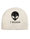 Extraterrestrial - I Believe Distressed Child Fleece Beanie Cap Hat by TooLoud-Beanie-TooLoud-White-One-Size-Fits-Most-Davson Sales