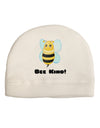 Bee Kind Adult Fleece Beanie Cap Hat-Beanie-TooLoud-White-One-Size-Fits-Most-Davson Sales