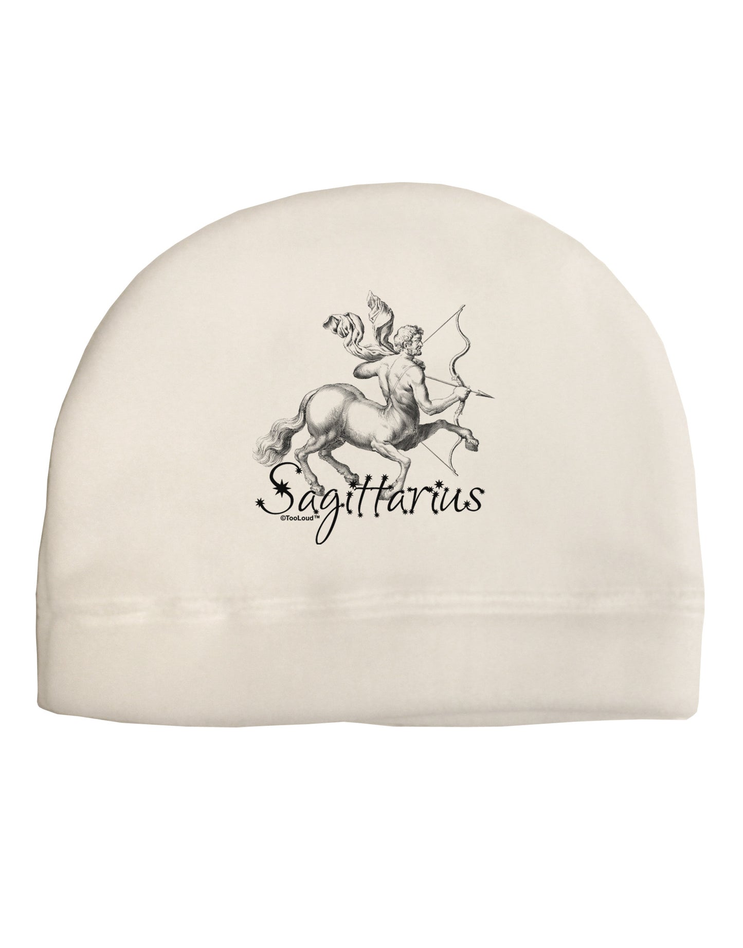 Sagittarius Illustration Adult Fleece Beanie Cap Hat-Beanie-TooLoud-White-One-Size-Fits-Most-Davson Sales